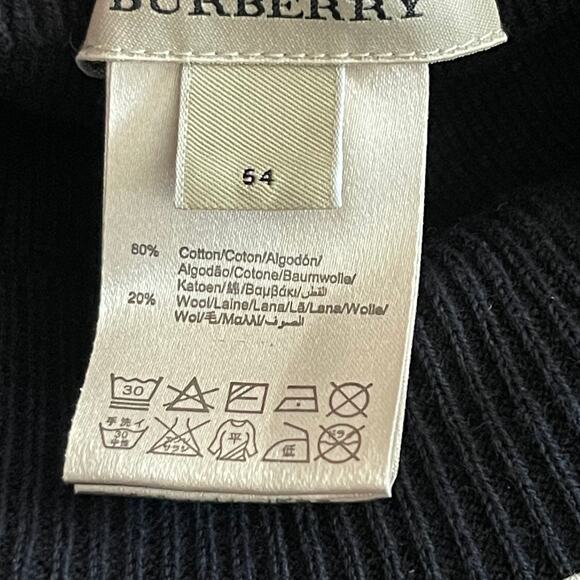 Burberry Women\'s Cotton & Wool Newsboy Cap Size 54 EU SMALL main image 7